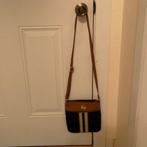 Tommy Hilfiger Jean & faux leather cross body
